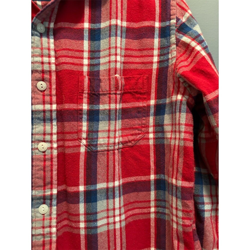 Old Navy Vintage Men's Plaid Flannel Button-Up Shirt Size M Fisherman - Picture 3 of 9